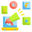 Social Media Advertising Icon